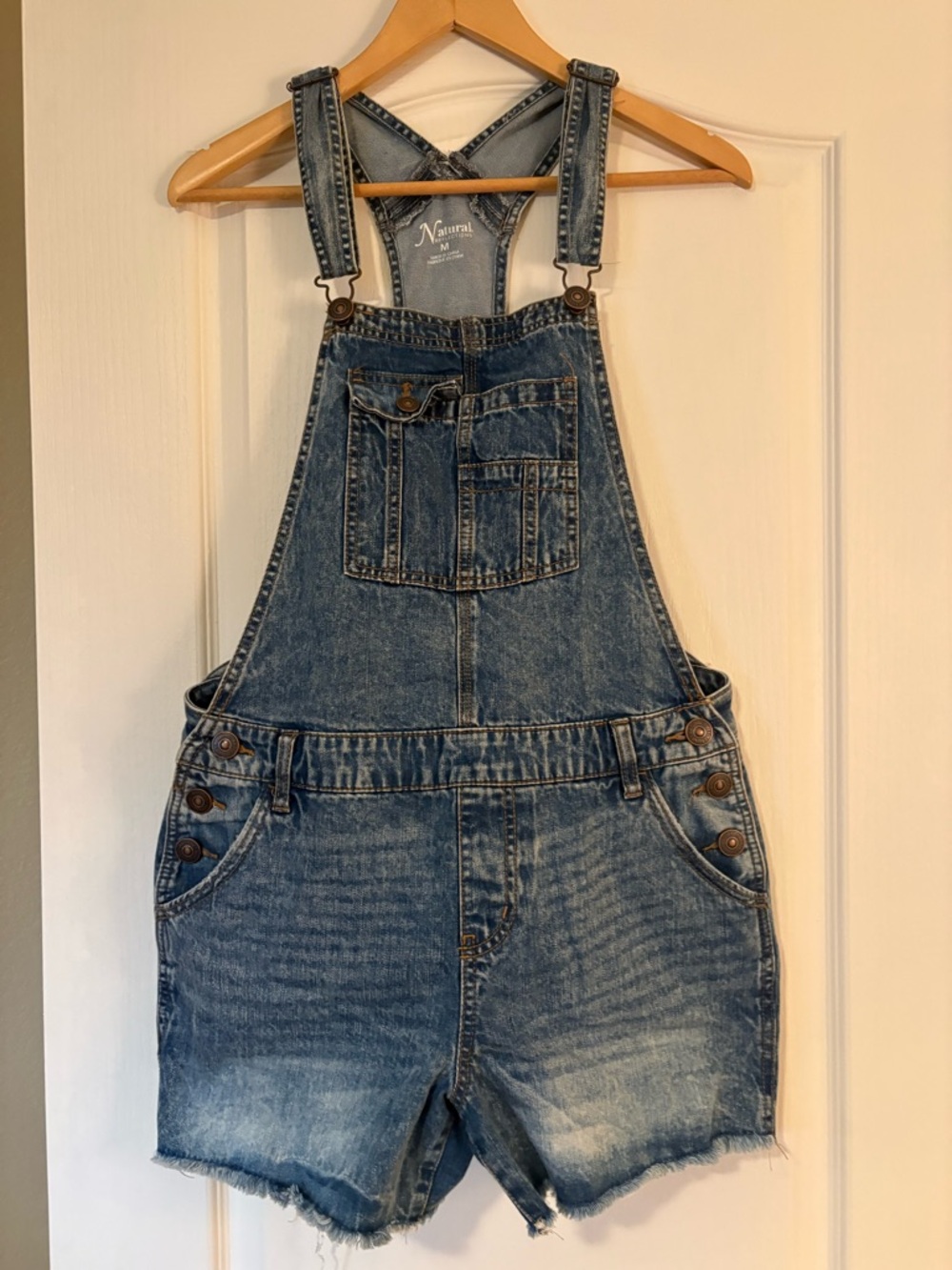 Natural Reflections Light Blue Denim Overalls
